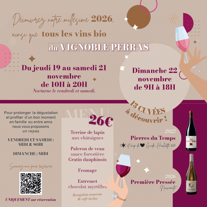 Flyer Portes ouvertes Beaujolais nouveau 2026